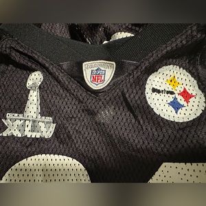 Reebok Pittsburgh Steelers Hines Ward Black SUPERBOWL XLV Jersey 🏈